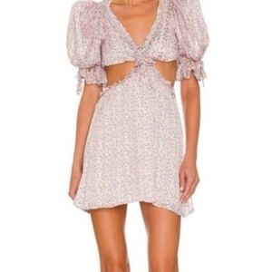For Love And Lemons Lavender Floral Dress